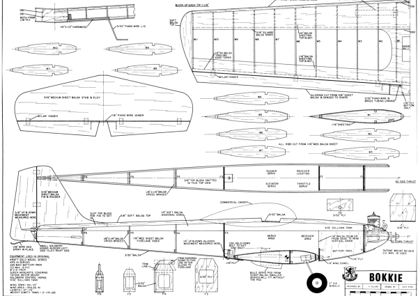 Bokkie Stearman PT17 plan, shortkit